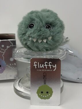 INSTINCTOY FLUFFY FLYING EROSION MONSTER Popmart OLIVE GREEN Vinyl Figure PLUSH